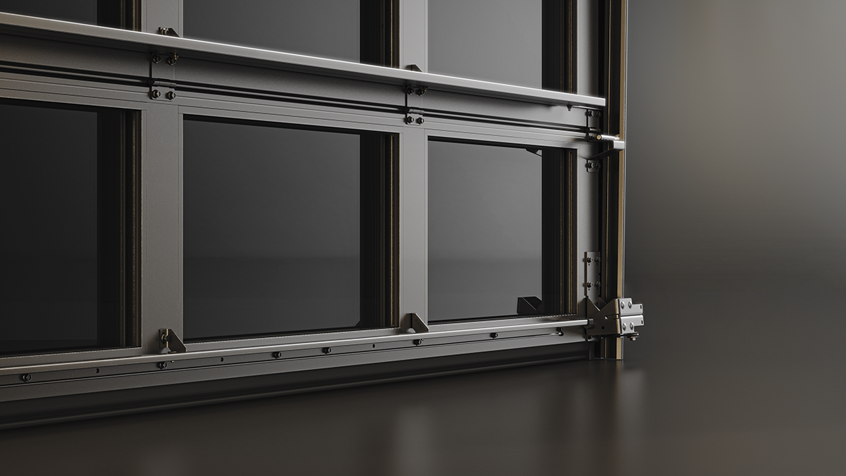  Комплект Black Edition для панорамных ворот с минеральным фасадным остеклением